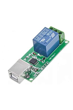 1 Kanal Usb Röle Kontrol Modülü Bilgisayardan Cihaz Açma Kapama Hid Usb