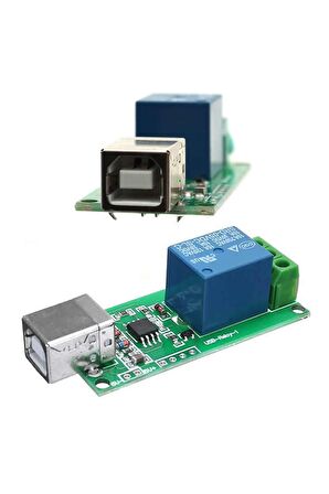 1 Kanal Usb Röle Kontrol Modülü Bilgisayardan Cihaz Açma Kapama Hid Usb