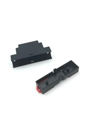 Ray Tip Siyah Plastik Kutu 24 X 59 X 88mm Elektronik Devre Proje Prototip Sigorta Röle Otomasyon
