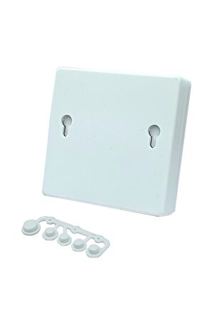 Plastik Proje Kutusu 86x86mm Beyaz Duvara Yüzeye Montaj Tip 1602 Lcd 3 Buton Elektronik Devre