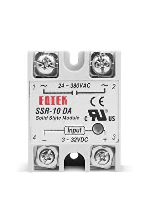 Ssr-10da Ssr Röle 10a Ac 24-380v Tek Fazlı Solid State Röle Elektronik Anahtar