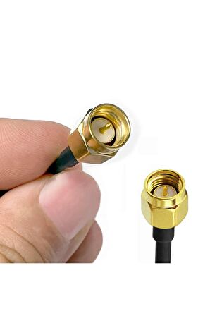 Rg316 10cm Sma Erkek Erkek Kablo Rf Uzatma Kablosu Altın Kaplama Soket Wi-fi Anten