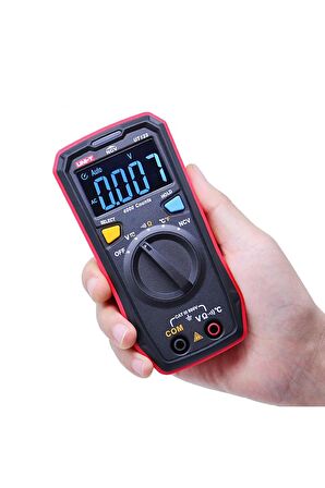 Unı-t Ut123 Dijital Multimetre Mini Cep Tipi Ncv Voltmetre Ampermetre