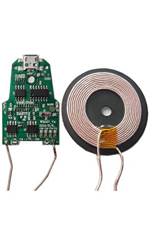 Kablosuz Şarj Modülü Qi Vk007 10w 2a Mobil Akıllı Telefon Oyuncak Pil Şarj Transmiter Micro Usb