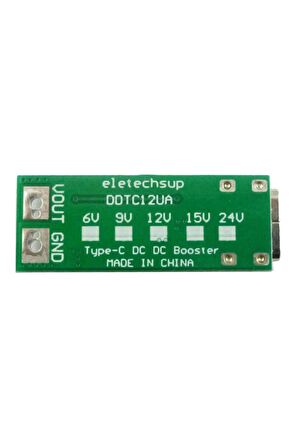 Type C Usb 5v To 12v Boost Modül 9w Dc Voltaj Yükseltici