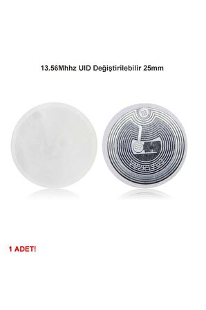 13.56mhz Uıd Değiştirilebilir 25mm Rfid Etiket Nfc Okunabilir Yazılabilir Göstergeç