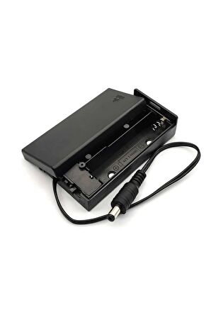 18650 2li Pil Kutusu Adaptör Soket On/off Anahtar Seri Lityum Lion Dc 7.4v Kapaklı Batarya Yuva