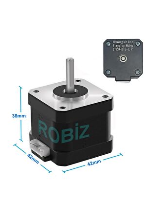 17hs4401s-09 Nema 17 Step Motor 0.28n.m 0.9 Derece 400 Adıım D Mil 2 Faz 1.3a 3d Printer