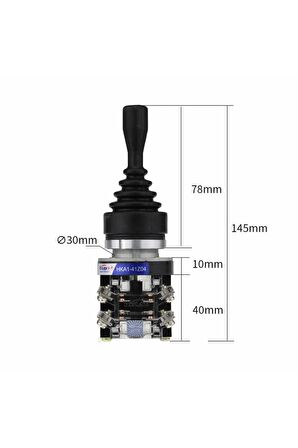 Hka1-41z04 Joystick 4 Yön No Kumanda Kolu Momentary Anlık 10a 250v Monolever Anahtar