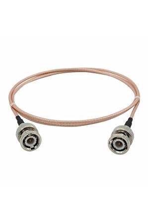 50cm Rg316 Bnc Erkek Erkek Kablo 50ohm Koaksiyel Uzatma Bağlantı Kablosu