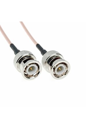 50cm Rg316 Bnc Erkek Erkek Kablo 50ohm Koaksiyel Uzatma Bağlantı Kablosu