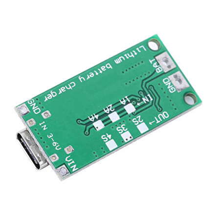 2S 1A TypeC Şarj Modül Çok Hücreli 18650 Lityum Pil Şarj Modül 8.4V 12.6V 16.8V Step-Up Boost CN330X