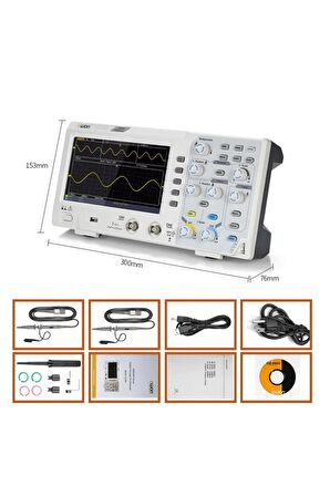 Sds1052 50mhz 2 Kanal Osiloskop Digital Storage Oscilloscope 50 Mhz, 2-channel, 500 Ms/s