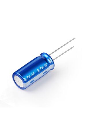 1f 2.7v Süpercap 8x14mm Dıp Süper Kapasitör Enerji Depolama Güneş Rüzgar Akü Batarya Güç Kaynağı