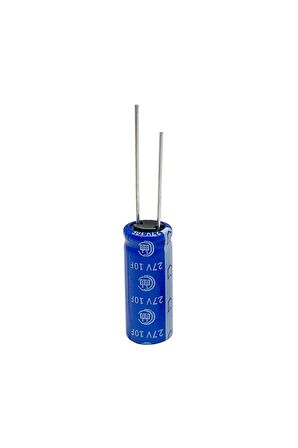 10f 2.7v Süpercap 10x25mm Dıp Süper Kapasitör Enerji Depolama Güneş Rüzgar Akü Batarya Güç Kaynağı