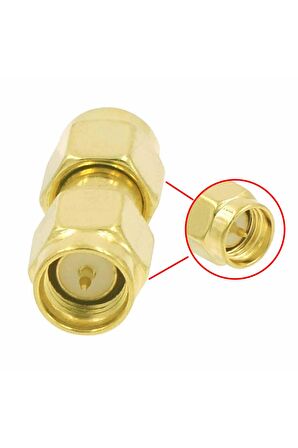 Sma Erkek To Sma Erkek Adaptör Soket Rf Koaksiyel Dönüştürücü Çoğaltıcı 50ohm Uzatma Kablosu