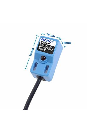 Sn04-n Endüktif 4mm Metal Algılayıcı Sensör Npn No Temassız Proximity Anahtar Dc 10v / 30v Cnc 3d