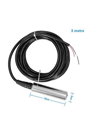Su Seviye Sensörü 5 Metre Kablolu Paslanmaz Çelik Şamandıra Mekanik Anahtar Depo Tank End.havuz
