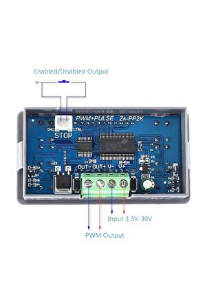 Panel Kutulu Zk-pp2k Kare Dalga Sinyal Jeneratörü Çift Modlu 1 Kanal 1hz-150khz Pwm Pulse Fre.