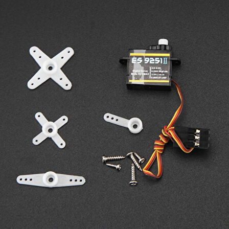 EMAX ES9251 II 4gr Dijital Servo Motor Mini Plastik Dişli 0.25kgcm Tork RC Uçak Drone Robot Kol