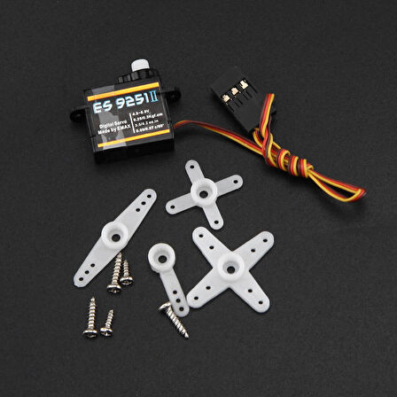 EMAX ES9251 II 4gr Dijital Servo Motor Mini Plastik Dişli 0.25kgcm Tork RC Uçak Drone Robot Kol