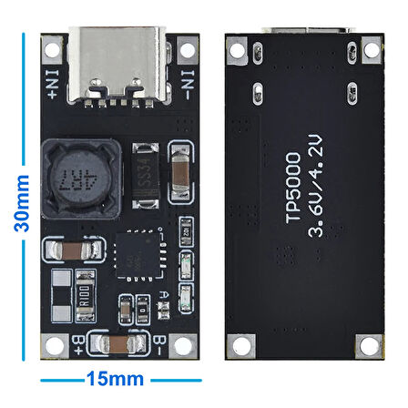 TP5000 1A 3.6V Lipo Lifepo4 Pil Şarj Modülü 1S 4.2V Lityum Li-Ion Batarya Akü Mp3 Mp4 Tablet Pda