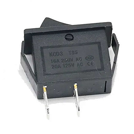 15A 250V On / Off 2 Pin Anahtar İnce Latch Tip Buton Yüksek Akım Kcd3-101 Switch Panel Montaj Kutu