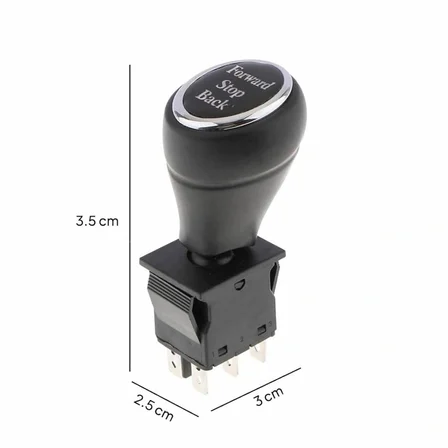 Joystick Kcd4 Anahtar Latch Siyah İleri Geri Vites Kolu 16A 250V Akülü Çocuk Arabası Vinç