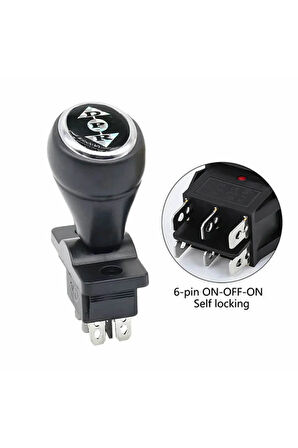 Joystick Kcd4 Anahtar Latch Siyah İleri Geri Vites Kolu 16A 250V Akülü Çocuk Arabası Vinç