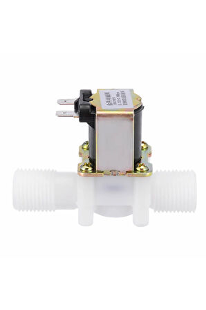 12V Plastik Solenoid Valf NC Elektrikli Manyetik Su Akış Vanası Kontrol Bahçe Sulama Robotik Çamaşı