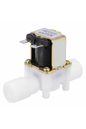 12V Plastik Solenoid Valf NC Elektrikli Manyetik Su Akış Vanası Kontrol Bahçe Sulama Robotik Çamaşı