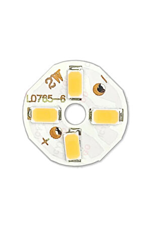 5730 6V 2W 20mm Beyaz 4 Ledli Modül Aluminyum Pcb Lamba Halka Led Aydınlatma Işık