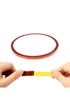 Kapton Bant 5mm x 30 Metre -73C/260C Termal Isıya Dayanıklı Güçlü Yalıtım Çizilme-Yırtılmaya Direnç
