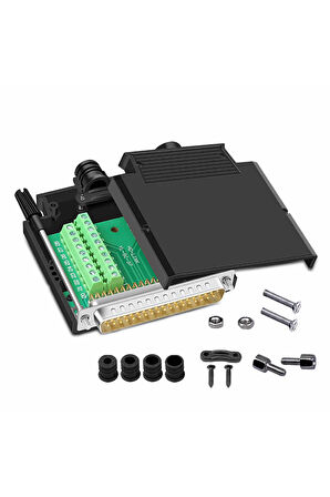 Kutulu DB25 to Dip Adaptör Erkek Terminal Soket 25 Pin D-Sub Paralel Port Haberleşme Uart DC 3V 5V