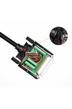 Kutulu DB25 to Dip Adaptör Erkek Terminal Soket 25 Pin D-Sub Paralel Port Haberleşme Uart DC 3V 5V