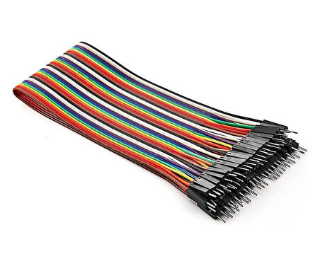 30cm 40 Pin Erkek Erkek Dupont Kablo Ayrılabilir 2.54mm 10Renk Breadboard Atlama Kablosu Jumper Tes