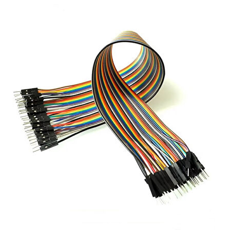30cm 40 Pin Erkek Erkek Dupont Kablo Ayrılabilir 2.54mm 10Renk Breadboard Atlama Kablosu Jumper Tes