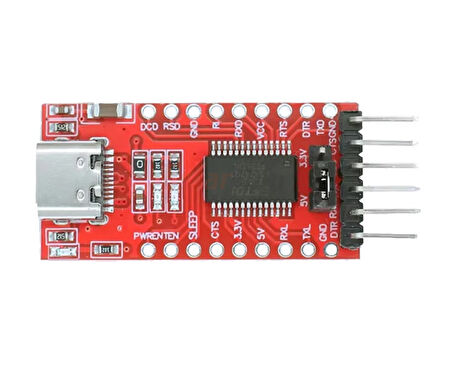FT232RL USB to RS232 TTL UART Çevirici Modül Type C Usb Soket Seri Port Haberleşme Arduino Mcu