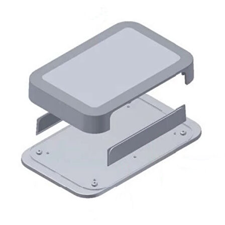 AK-W-67 100x67x22mm Plastik Kutu Beyaz Renk Duvar Montaj Tip Elektronik Devre Cihaz Ev Otomasyon