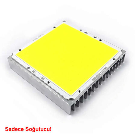 10cm x 10cm x 1.8cm Alüminyum Metal Soğutucu Blok Radyatör Peltier Isı Düşürücü Amfi Led Entegre 