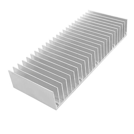 15cm x 6cm x 2.5cm Alüminyum Metal Soğutucu Blok Radyatör Peltier Isı Düşürücü Amfi Led Entegre 