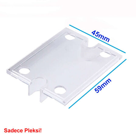 Ssr Modüller için Koruyucu Pleksi Kapak Plastik Şeffaf Solid State Röle Üst Cover Kılıf