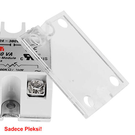Ssr Modüller için Koruyucu Pleksi Kapak Plastik Şeffaf Solid State Röle Üst Cover Kılıf