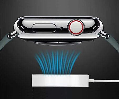 Watch Serisi Uyumlu Akıllı Saat Kablosuz Şarj 1 Mt Apple 1 2 3 4 5 6 7 8 9 10 Se Ultra Mıknatslı Usb