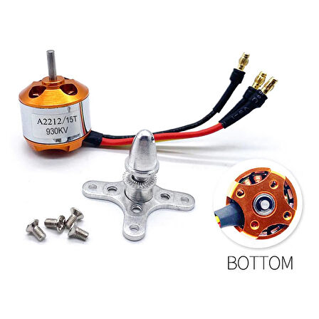 A2212 9300KV Fırçasız Motor 2S/ 3S Lipo RC Model Uçak Helikopter Multicopter Drone Quadcopter Fpv 