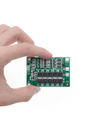 3S 40A Bms Balans Lityum Batarya Koruma Kartı 3 Seri Hücreli Pil Li-ion 18650 12.6V Matkap