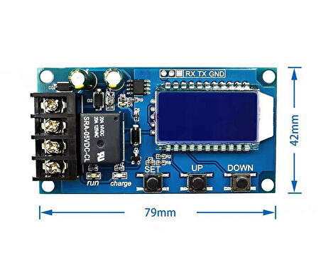 XY-L10A 10A Akü Şarj Kontrol Koruma Modülü 12V 24V Batarya Kurşun Asit Jel Akü Lityum Li-lon Pil 