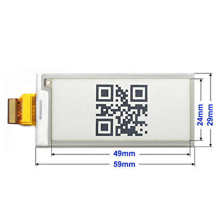 2.13” OPM021B1 Paper Lcd Fiyat Etiketi Reklam Gösterge Kağıt Ekran 250x122 Çözünürlük Düşük Güç Tüke