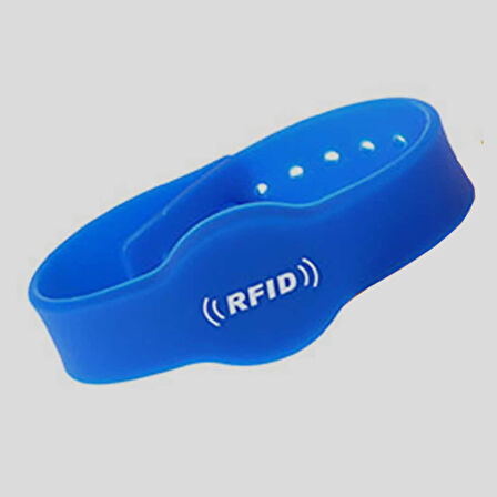 13.56Mhz Rfid Manyetik Bileklik Mavi Su Geçirmez Silikon Proximity Göstergeç 13.56 Mhz Kapı Geçiş