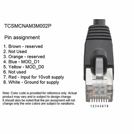 TCSMCNAM3M002P Schneider PLC Programlama Kablosu ATV VFD LXM Servo Serisi 